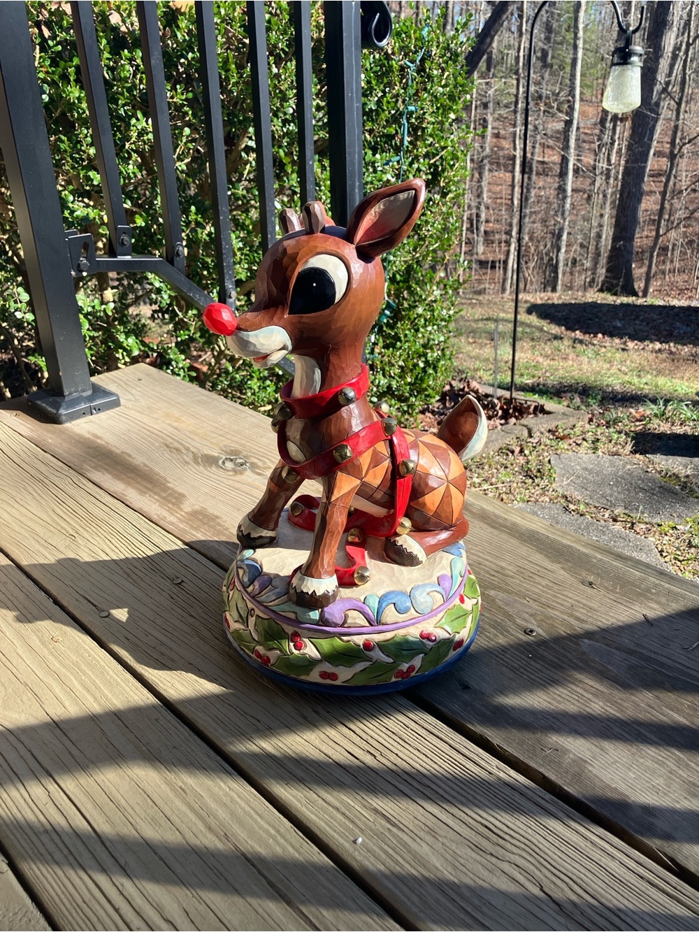 Rudolph Reindeer by Jim Shore Nose Lights Up
